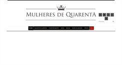 Desktop Screenshot of mulheresdequarenta.com.br